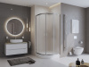 душевой уголок belbagno uno 100×100 uno-195-r-2-100-c-cr профиль хром, стекло прозрачное