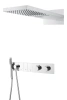 Душевой комплект Boheme Zodiac 133-CR 230 мм, с термостатом, хром