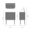 мусорное ведро brabantia bo touch bin 316227 23 + 11 л