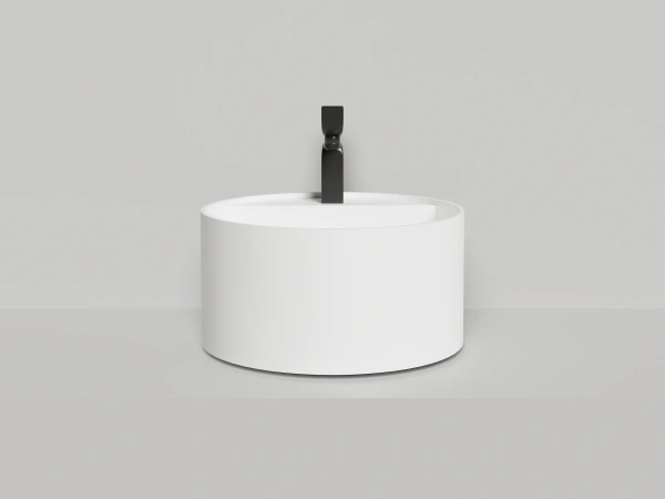 накладная раковина salini armonia round top 02 130412tg белый