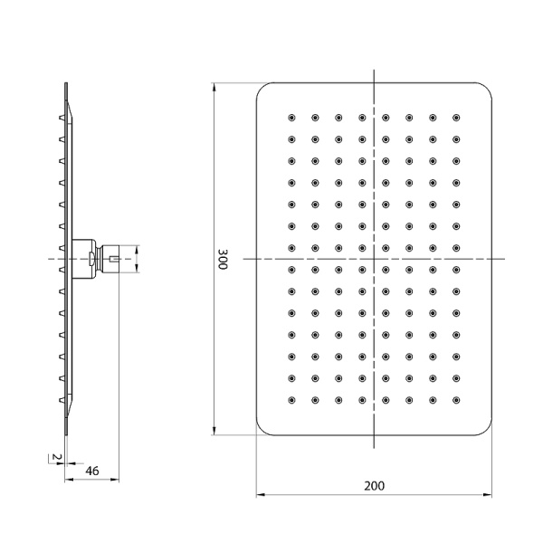 верхний душ lemark lm9490gm графит