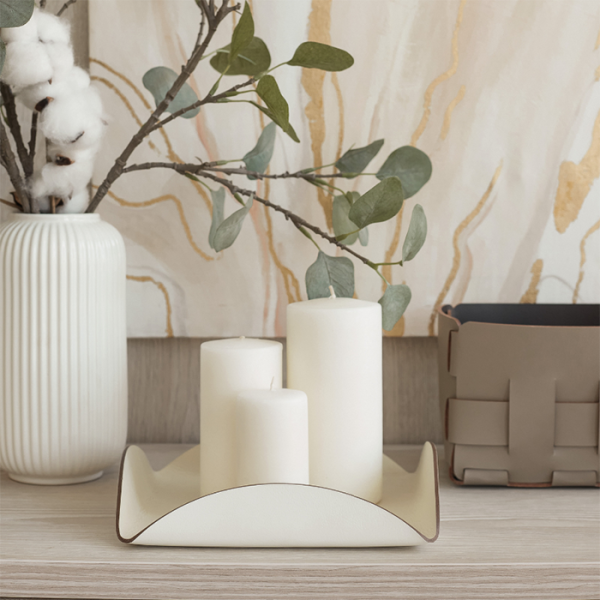 Корзинка ADJ Mini Bottega 1013.04/06 для мелочей, 12x12xH13 см, капучино/шоколад