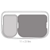 мусорное ведро brabantia bo touch bin 316227 23 + 11 л
