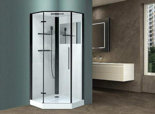 душевая кабина esbano muse esm-penta-90 90x90 l eskm90prl без гидромассажа