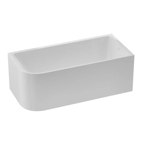 акриловая ванна belbagno bb712-1600-730-r правая, глянцевая белая