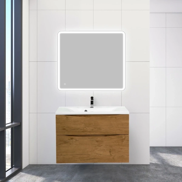 тумба под раковину belbagno marino 90 marino-h60-900-2c-so-rn-p подвесная rovere nature