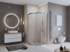 душевой уголок belbagno uno 90×90 uno-195-p-2-90-c-nero профиль черный матовый, стекло прозрачное