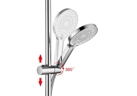 душевая система aquatek лугано aq2740cr цвет хром