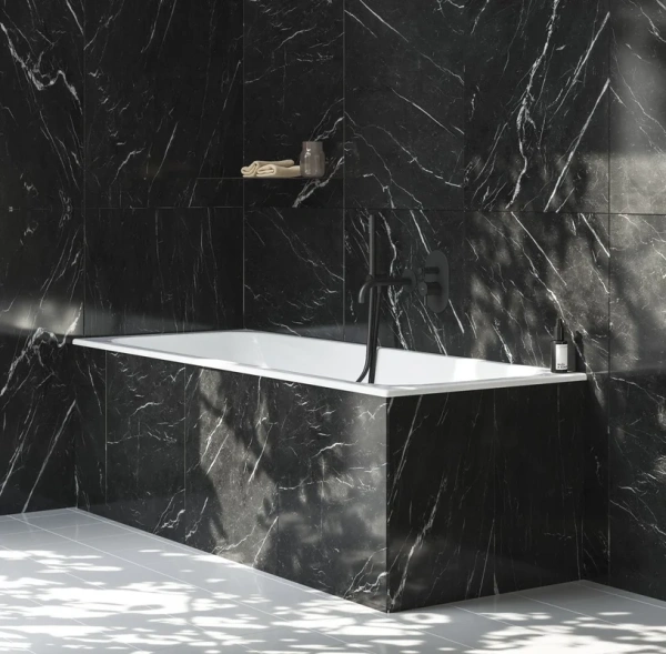 излив ravak espirit es 027.20blm для ванны, матовый черный